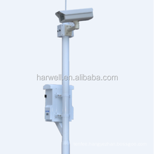 Outdoor Hot Dip Galvanized Metal Camera Pole Pillar For cctv